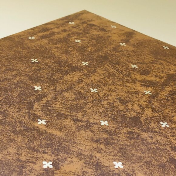 Vintage 60s Jewelry Chest Dresser Box with Drawer: Brown Vinyl Orange Lining - Picture 5 of 10